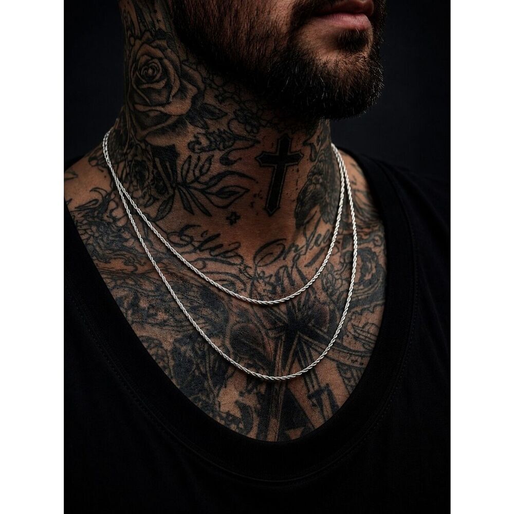 Stainless Steel Rope Necklace Set